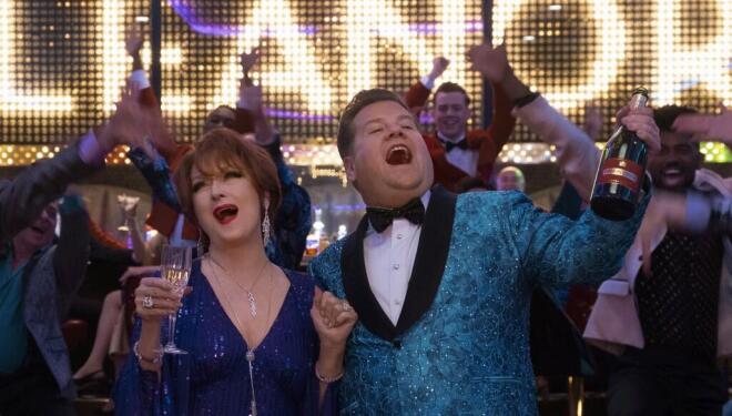 Meryl Streep and James Corden in The Prom, Netflix 