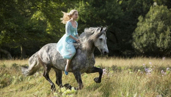 Downton Abbey's Lily James as Cinderella