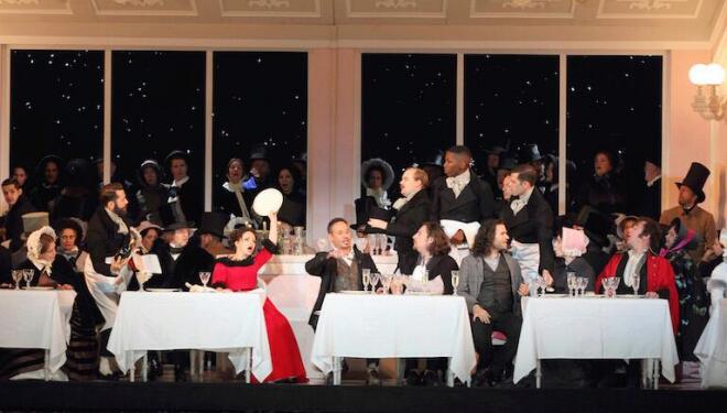 Parisians unwind in Puccini's La Bohème. Photo: Catherine Ashmore