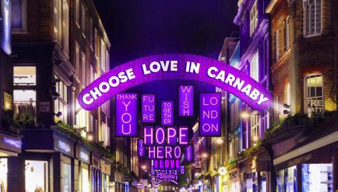 The Choose Love shop on Carnaby Street. Photo: Choose Love