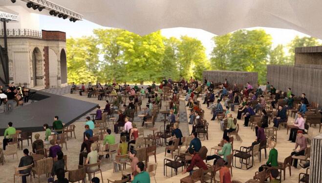 The newly spaced auditorium at Opera Holland Park