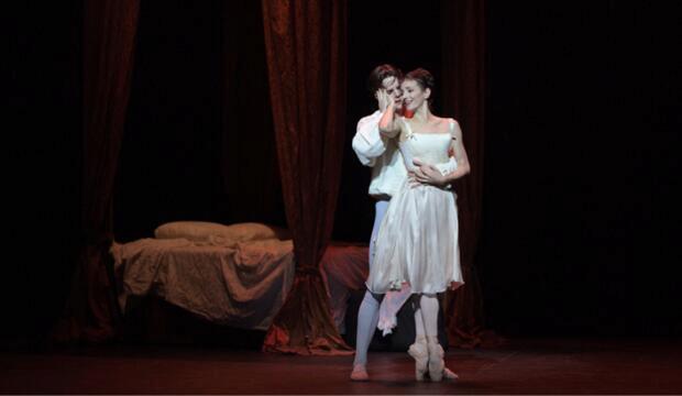 Alina Cojocaru and Joseph Caley in Manon.  Photo: Laurent Liotardo