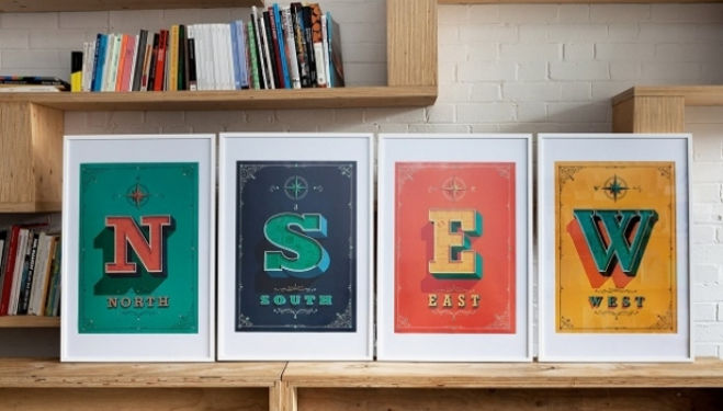 Great Little Place, hand illustrated wall prints 