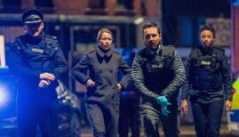 Adrian Dunbar, Anna Maxwell Martin, Martin Compston and Shalom Brune-Franklin in Line of Duty season 6, BBC (Photo: BBC)
