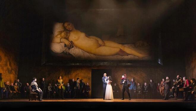 Covent Garden's new Rigoletto has a fine art theme. Photo: Ellie Kurttz