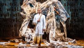 Sean Panikkar is Gandhi in Satyagraha at English National Opera. Photo: Tristram Kenton