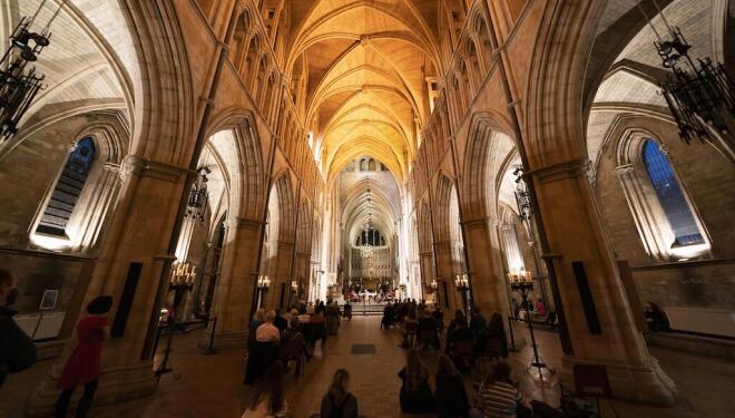 Southwark Cathedral is the home of City of London Sinfonia's six immersive concerts. Photo: Apple and Biscuit Recordings