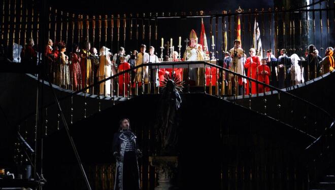 Tosca is staged at the Royal Opera House and screened at cinemas. Photo: Catherine Ashmore