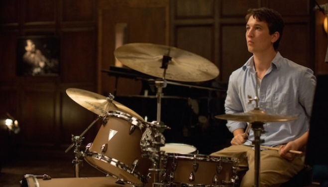 Newcomer Miles Teller plays aspiring young drummer Andrew in 'Whiplash'