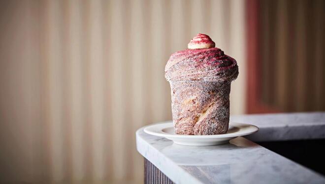 Best new restaurants in London: February edition. Photo: Richoux's Signature Cruffin, by Steven Joyce