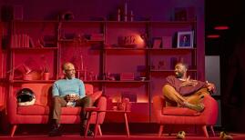 Lennie James and Paapa Essiedu in A Number at The Old Vic. Photo: Manuel Harlan