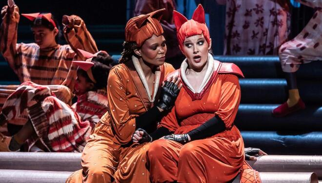 A fox tale – The Cunning Little Vixen at ENO. Photo: Clive Barda