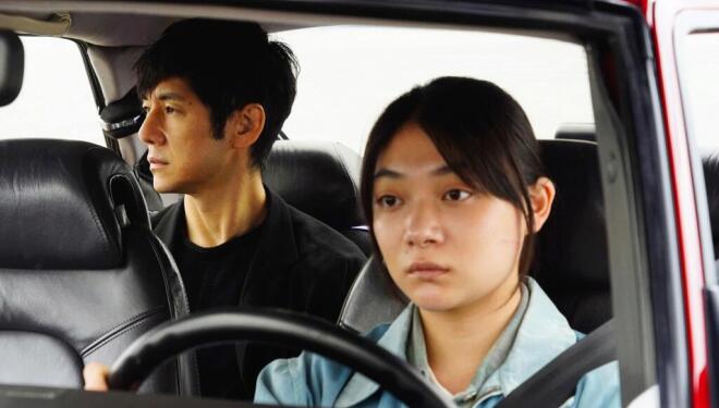 Hidetoshi Nishijima and Tôko Miura in Drive My Car (Photo: MUBI)
