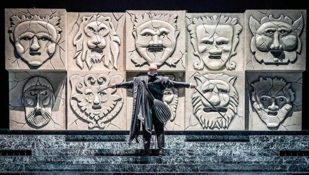 David Stout is outstanding in Ponchielli's La Gioconda at Grange Park Opera. Photo: Marc Brenner