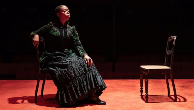 Noma Dumezweni in A Doll's House, Part 2. Photo: Marc Brenner