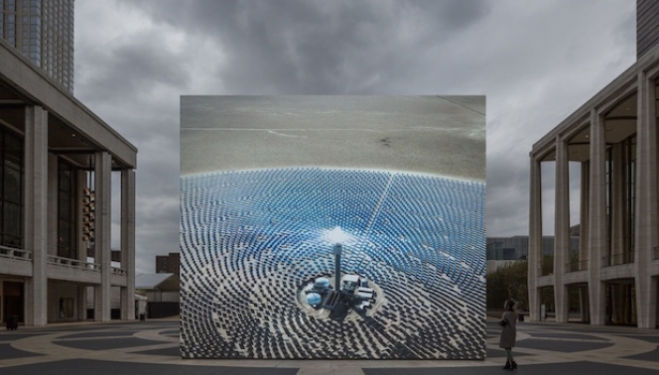 Solar Reserve (Tonopah, Nevada), 2014 Installation image from Solar Reserve at Lincon Centre, New York, presented in association with the Public Art Fund.