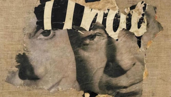 Mimmo Rotella, The two faces (I due visi) 1962, décollage on canvas, 55 x 80 cm