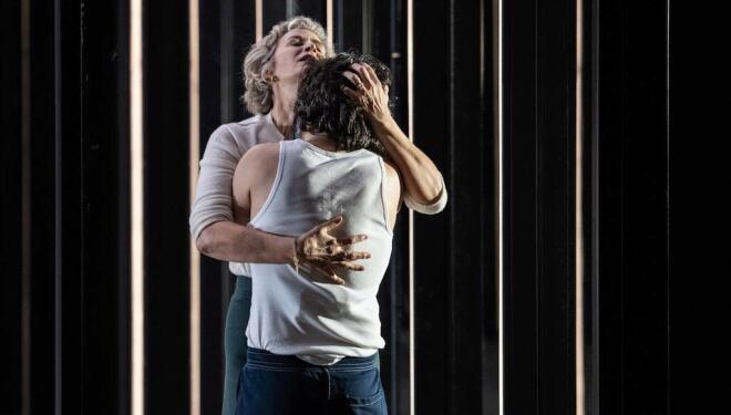 Janet McTeer and Assaad Bouab in Phaedra at the National Theatre. Photo: Johan Persson