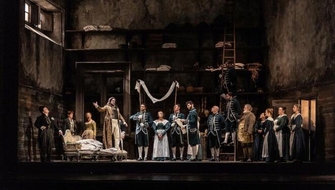 Upstairs, downstairs in Mozart's The Marriage of Figaro at the Royal Opera House. Photo: Clive Barda