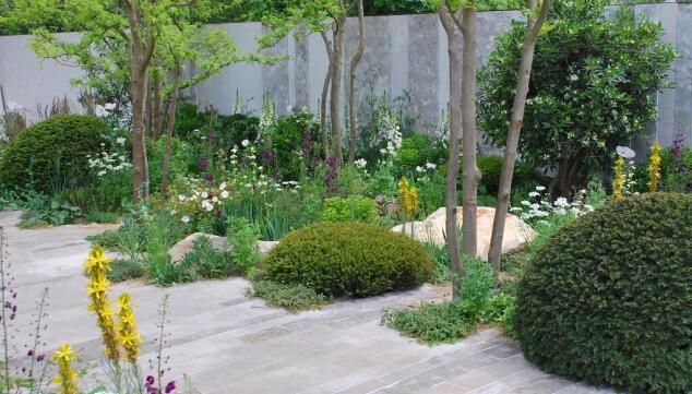 Calming whites and creams in the Memoria and GreenAcres Transcendence Garden, RHS Chelsea Flower Show 2023. Photo: Adrienne Wyper