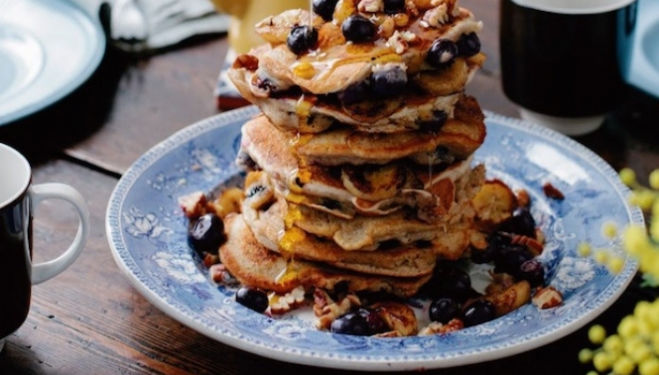 Anna Jones Pancakes: Banana, Blueberry and Pecan
