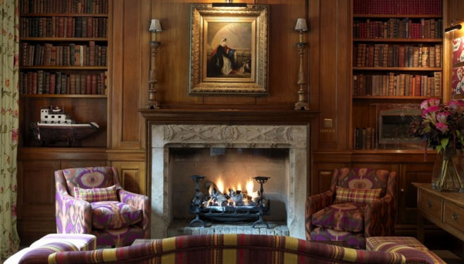 The library at the Covent Garden Hotel