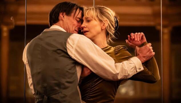 Ghosts - Paul Hilton as Father Manders and Hattie Morahan as Helene Alving. Photo: Marc Brenner