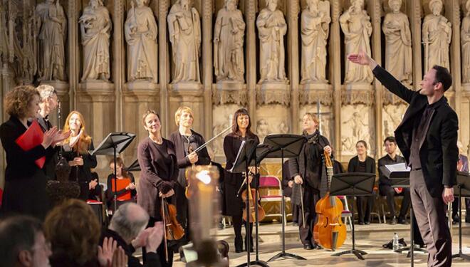 Oxford Bach Soloists are conducted by Tom Hammond-Davies. Photo: Nick Rutter