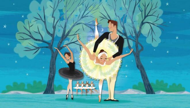 Campaign image for My First Ballet: Swan Lake © Illustration by Mark Ruffle