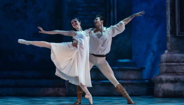 Dominique Larose and Joseph Taylor in Northern Ballet's Romeo & Juliet. Photo: Emily Nuttall
