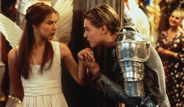 Claire Danes and Leonardo Di Caprio in 'Romeo + Juliet'
