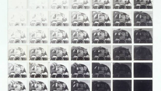 John Hilliard artist, Camera Recording its Own Condition (7 Apertures, 10 Speeds, 2 Mirrors) 1971, Presented by Colin St John Wilson 1980 John Hilliard, Tate Britain London 
