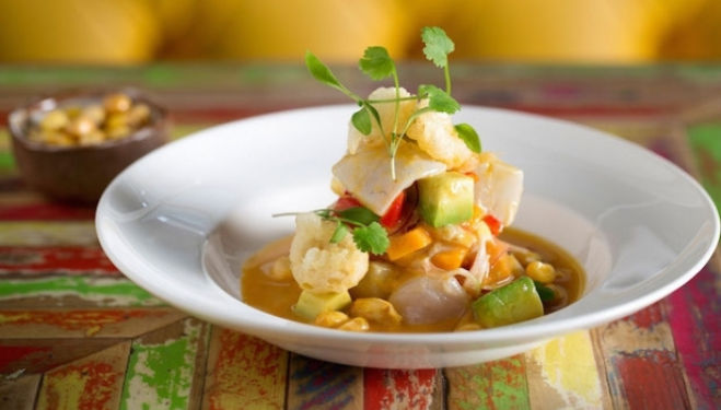 Peruvian food in London - Señor Ceviche: sea bream & octopus