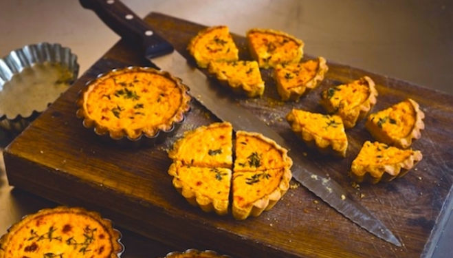 Halloween Recipe: Pumpkin Tartlets with Sage and Thyme