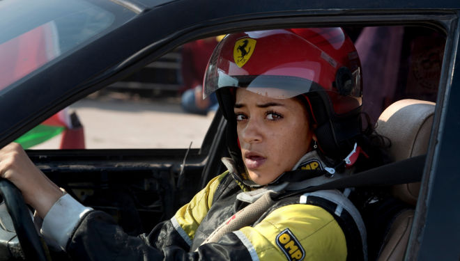 The fierce Noor, from car-racing team Speed Sisters