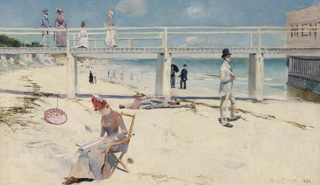 Bold impressions: A Holiday at Mentone, 1888, by Charles Conder Art Gallery of South Australia, Adelaide