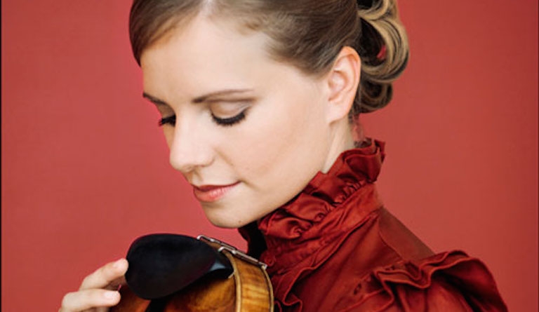 Julia Fischer is the violinist in Respighi's Autumn Poem. Photograph: Felix Broede 