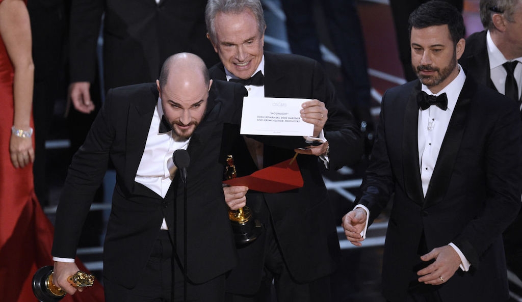 Moonlight, La La Land? Oscars results 2017, Warren Beatty, Jimmy Kimmel