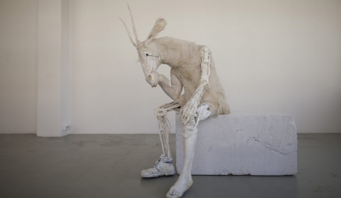 ISelf Collection: Pawel Althamer, Self-portrait as the Billy-Goat, 2011, Courtesy the artist and Foksal Gallery Foundation, Warsaw, Photo: Bartosz Stawiarski
