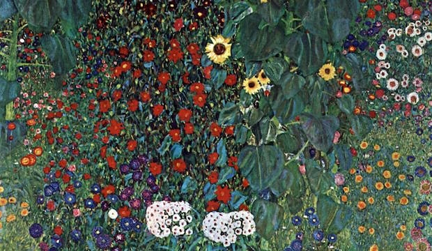 Gustav Klimt's bright blooms