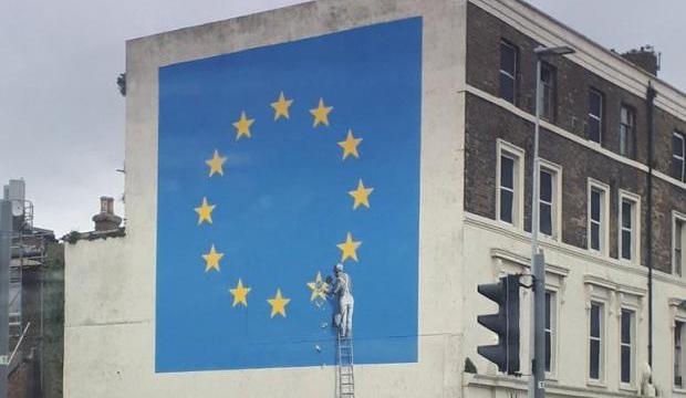 Banksy's mural on Brexit (Image via The Independent)