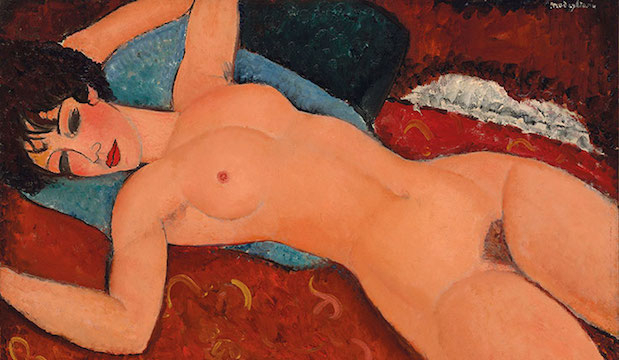 Amedeo Modigliani, Nu couché, 1917-1918 