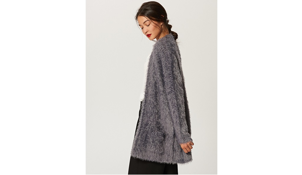 How about a fluffy cardigan?