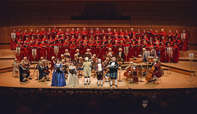 The Mozart Festival Orchestra and singers perform Handel's Messiah in 18th-century manner