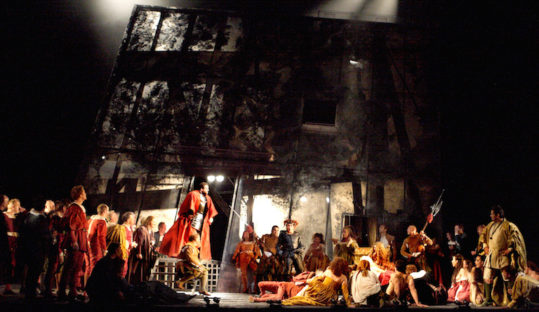 David McVicar's production of Rigoletto shows a lavish and licentious court of Mantua. Photo: Catherine Ashmore