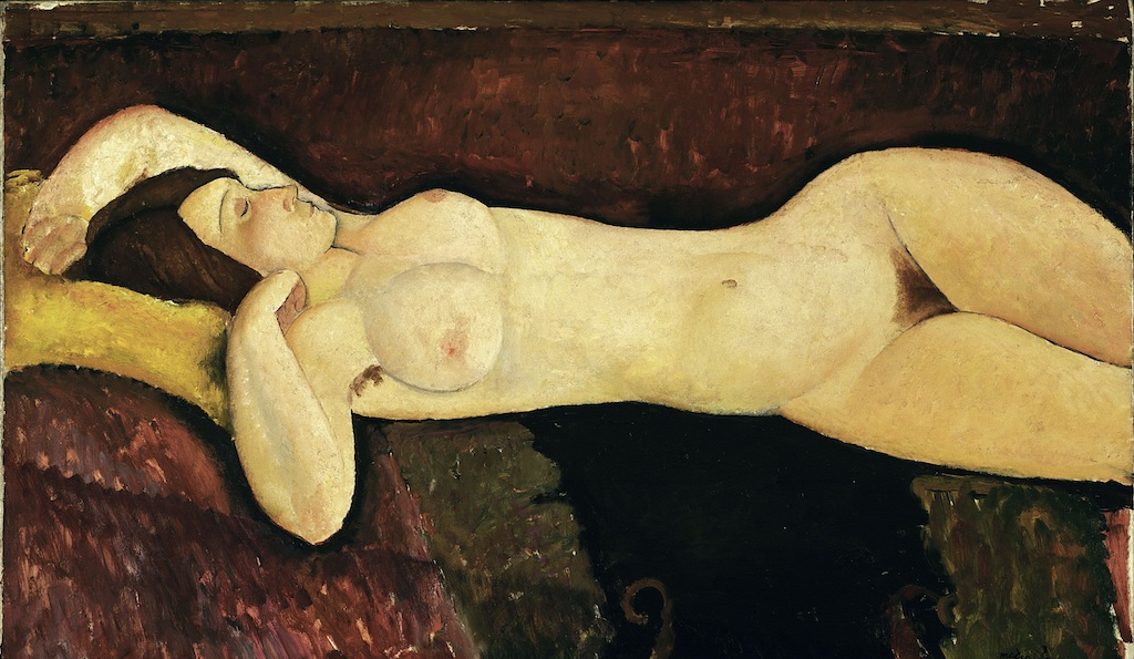 Modigliani, Reclining Nude, c.1919 © Tate Modern, Tate Modigliani Show 2017 Modigliani London