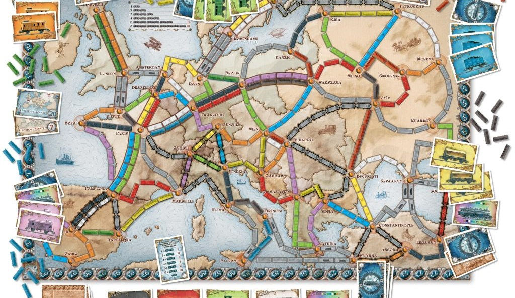 For the new family favourite: Ticket to Ride Europe