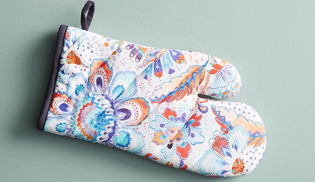 Floral Oven Gloves from Anthropologie