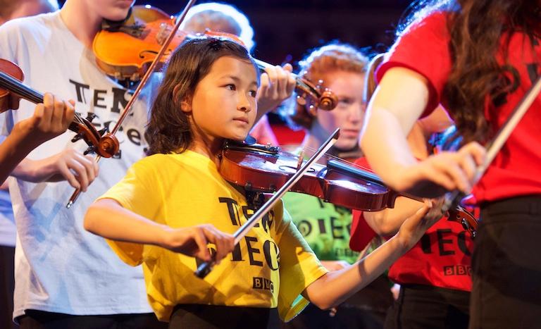 Young players get to know classical music from the inside. Photo: Pete Dadds