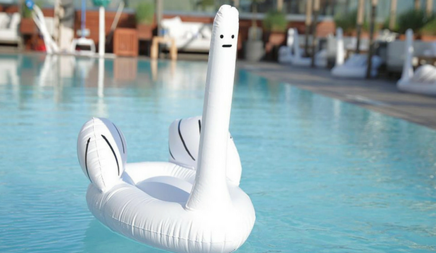 The parody float: David Shrigley's 'Ridiculous Inflatable-Swan Thing'
